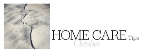 Home Care Tips For October