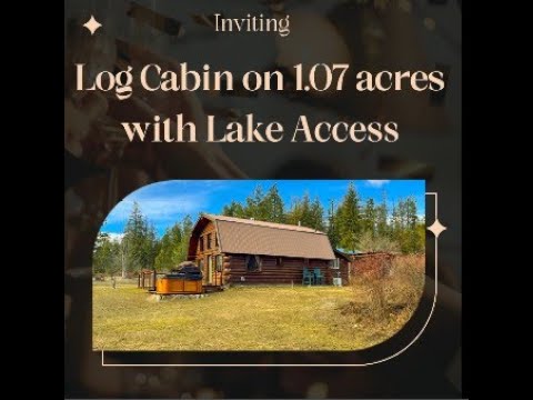 Log cabin on over and acre with lake access 3 car garage 15 Martin Bay Loop Sagle ID